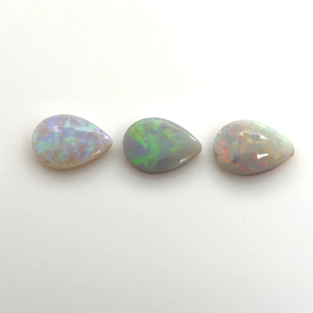 6×4 mm Pear Black Opal