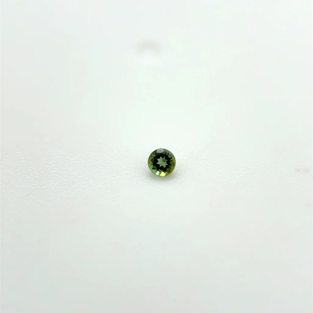 1.5 mm Round Green Tourmaline