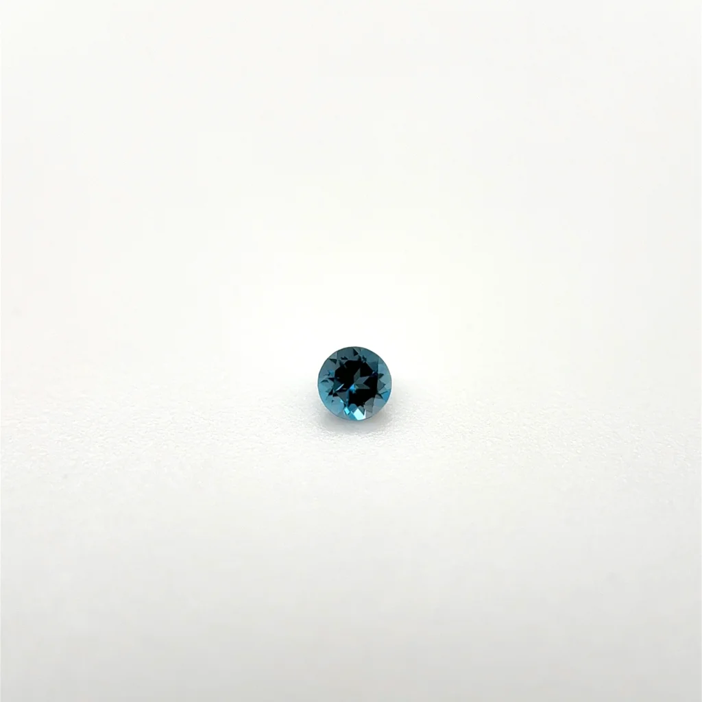 2.0 mm Round London Blue Topaz