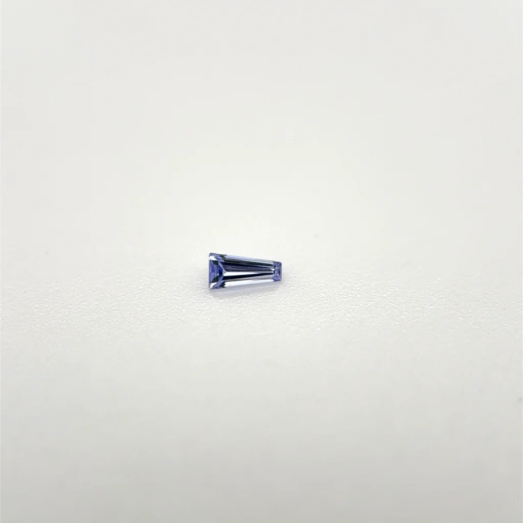 1.25x1x0.75 mm Tapered Baguette Tanzanite A
